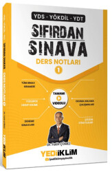 YDS YÖKDİL YDT Sıfırdan Sınava Tamamı Videolu Ders Notları 1. Kitap - Yediiklim Yayınları