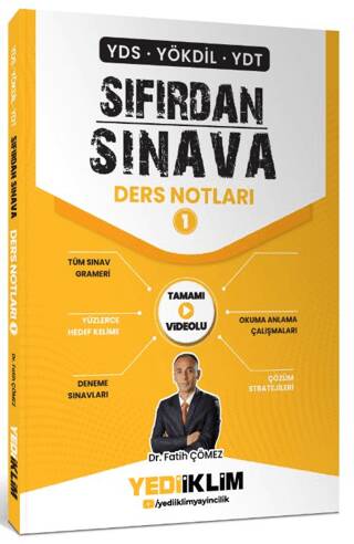 YDS YÖKDİL YDT Sıfırdan Sınava Tamamı Videolu Ders Notları 1. Kitap - 1