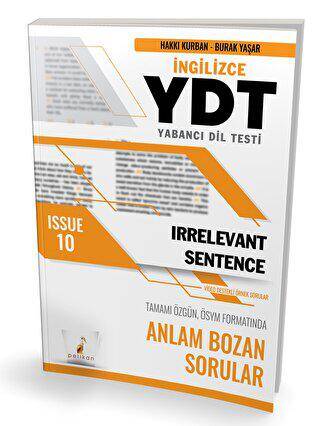 YDT İngilizce Irrelevant Sentence Issue 10 - 1