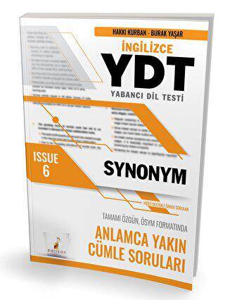 YDT İngilizce Synonym Issue 6 - 1