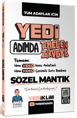 Yedi Adımda Temelden Zirveye Sözel Mantık Video Konu Anlatımlı Video Çözümlü Soru Bankası - 1