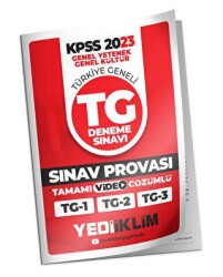 Yediiklim 2023 KPSS Genel Yetenek Genel Kültür Türkiye Geneli Sınav Provası Deneme 1-2-3 Tamamı Video Çözümlü - 1