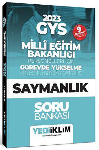 Yediiklim KPSS 2023 GYS Milli Eğitim Bakanlığı Personelleri İçin Görevde Yükselme Saymanlık Soru Bankası - 1