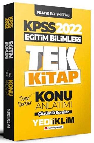 2022 KPSS Pratik Eğitim Serisi Eğitim Bilimleri Tek Kitap Konu Anlatımı - 1