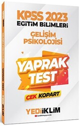 2023 KPSS Eğitim Bilimleri Gelişim Psikolojisi Çek Kopart Yaprak Test - Yediiklim Yayınları