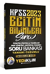 2023 KPSS Eğitim Bilimleri Öğretim Yöntem ve Teknikleri- Sınıf Yönetimi- Materyal Tasarımı Tamamı Çözümlü Soru Bankası - 1