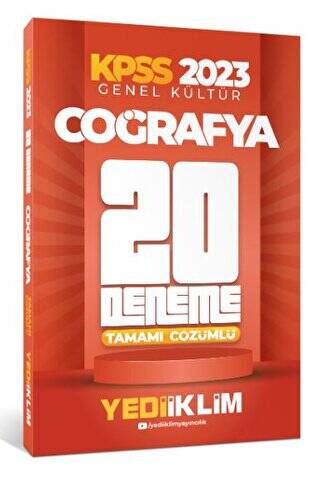 2023 KPSS Genel Kültür Coğrafya Tamamı Çözümlü 20 Deneme - 1