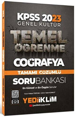 2023 KPSS Genel Kültür Temel Öğrenme Coğrafya Tamamı Çözümlü Soru Bankası - 1