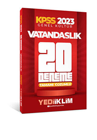 2023 KPSS Genel Kültür Vatandaşlık Tamamı Çözümlü 20 Deneme - 1