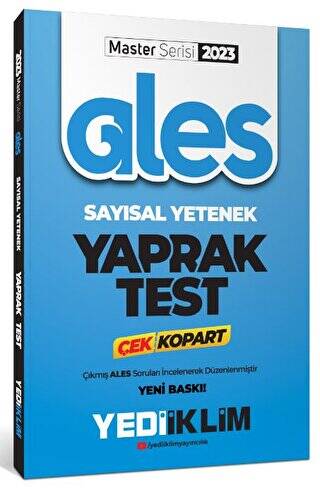 2023 Master Serisi ALES Sayısal Yetenek Çek Kopart Yaprak Test - 1