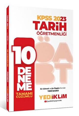 2023 ÖABT Tarih Öğretmenliği Tamamı Çözümlü 10 Deneme - 1