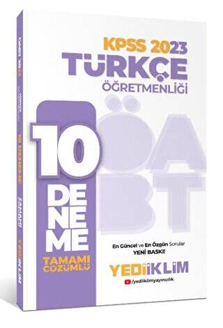 2023 ÖABT Türkçe Öğretmenliği Tamamı Çözümlü 10 Deneme - 1