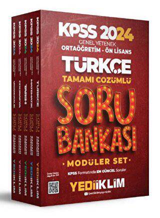 2024 KPSS Ortaöğretim-Önlisans Genel Yetenek Genel Kültür Tamamı Çözümlü Modüler Soru Bankası - 1