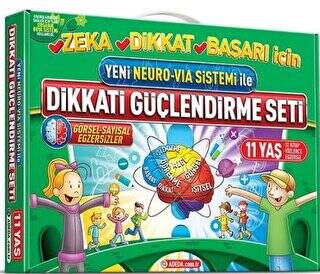 Yeni Neuro-Via Sistemi ile Dikkati Güçlendirme Seti 11 Yaş 3 Kitap - 1