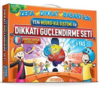 Yeni Neuro-Via Sistemi ile Dikkati Güçlendirme Seti 6 Yaş 3 Kitap - 1