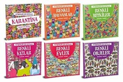 Yetişkinler İçin Boyama Seti 6 Kitap Takım - 1