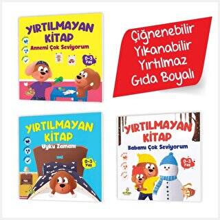 Yırtılmayan Kitap Serisi - Ceviz Çiğnenebilir, Yıkanabilir, Yırtılmaz, Gıda Boyalı - 1