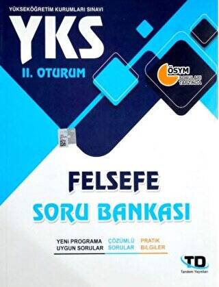 YKS 2.Oturum Felsefe Soru Bankası - 1