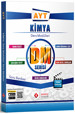 YKS AYT Kimya DM Ders Modülleri Soru Bankası - 1