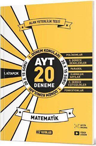YKS AYT Matematik 1. Dönem 20 Deneme - 1