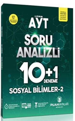 YKS AYT Sosyal Bilimler 2 Soru Analizi 10+1 Deneme - 1