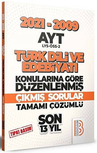 YKS AYT Türk Dili ve Edebiyatı Son 13 Yıl Konularına Göre Çıkmış Sorular 2021-2009 - 1