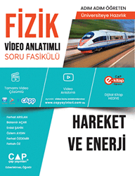 YKS TYT AYT Hazırlık Fizik Hareket ve Enerji Konu Anlatımlı Soru Bankası Video Çözümlü - 1