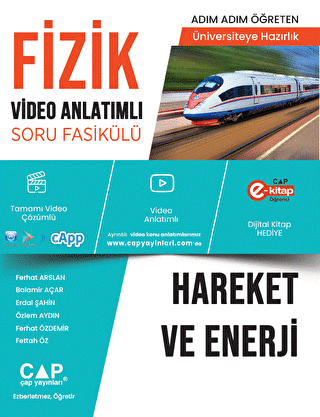 YKS TYT AYT Hazırlık Fizik Hareket ve Enerji Konu Anlatımlı Soru Bankası Video Çözümlü - 1