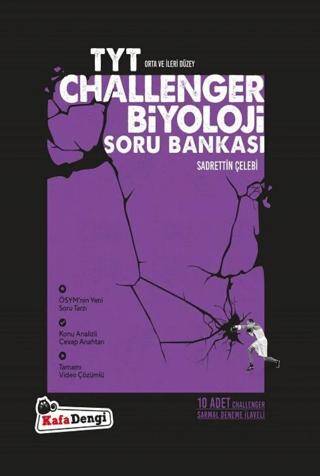 YKS TYT Biyoloji Challenger Orta ve İleri Düzey Soru Bankası - 1