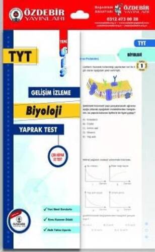 YKS TYT Biyoloji Yaprak Test - 1
