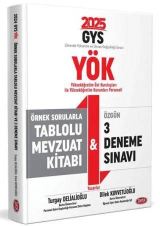 YÖK Üst Kuruluşları ile YÖK Personeli GYS Örnek Sorularla Tablolu Mevzuat Kitabı ve 3 Deneme Sınavı - 1
