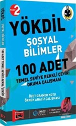 YÖKDİL Sosyal Bilimler 100 Adet Temel Seviye Renkli Çeviri Okuma Çalışması - 1