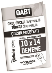 ÖABT Okul Öncesi, Türkçe Öğretmenliği Çocuk Edebiyatı 10x14 Deneme Çözümlü - 1