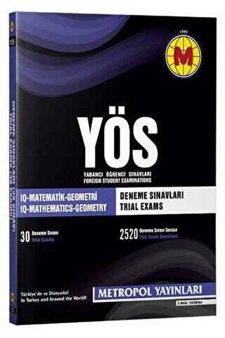 YÖS Deneme Sınavları - 30 Sınav - 1