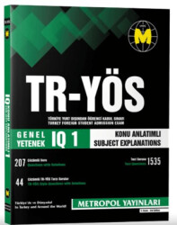 YÖS Genel Yetenek IQ-1 Konu Anlatımlı - Metropol Yayınları