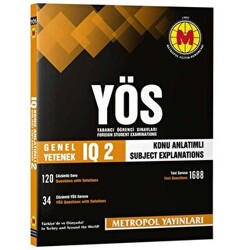 YÖS Genel Yetenek IQ-2 Konu Anlatımlı Örnek Çözümlü - 1