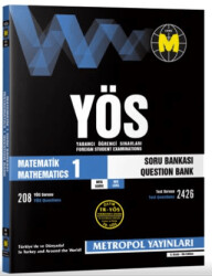 YÖS Matematik - 1 Soru Bankası Orta Seviye - Metropol Yayınları