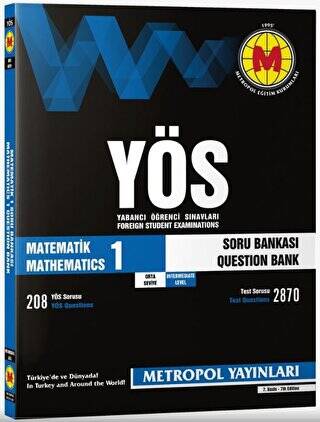 YÖS Matematik - 1 Soru Bankası Orta Seviye - 1