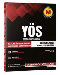 YÖS Matematik Problemleri Örnek Çözümlü Konu Anlatımlı - Metropol Yayınları