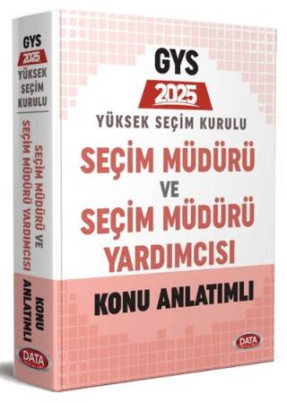 Yüksek Seçim Kurulu YSK Seçim Müdürü ve Seçim Müdür Yardımcısı Konu Anlatımlı - 1