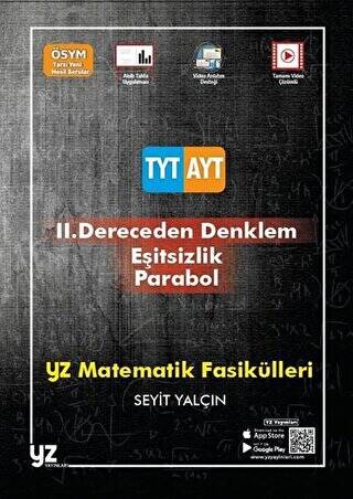 YZ YKS TYT AYT 2. Dereceden Denklem Eşitsizlik Parabol - 1