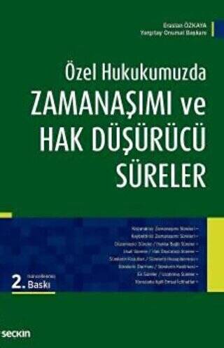 Zamanaşımı ve Hak Düşürücü Süreler - 1