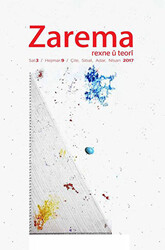 Zarema - Sal: 3 Hejmar: 9 Çile, Sibat, Adar, Nisan 2017 Rexne U Teori - Avesta Yayınları