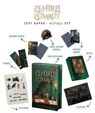 Zehirli Zümrüt Yan Boyamalı Kutulu Set - 1
