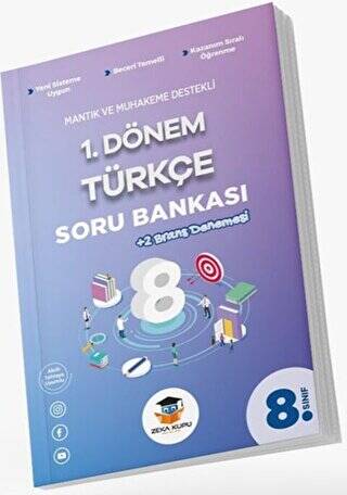 Zeka Küpü Yayınları 8. Sınıf 1. Dönem Türkçe Soru Bankası - 1